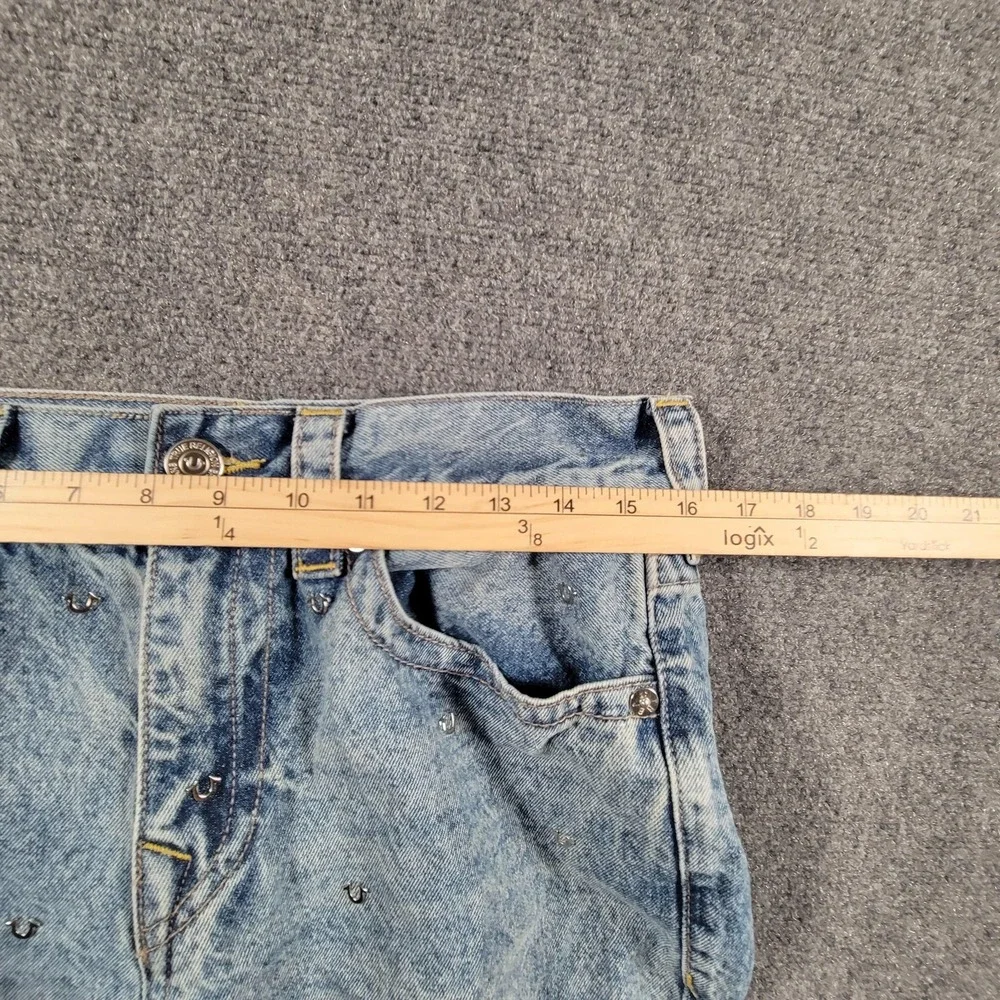 True‎ Religion Jeans Mens 31 Baggy Denim All Over Horseshoe Studded Vinny SN NF